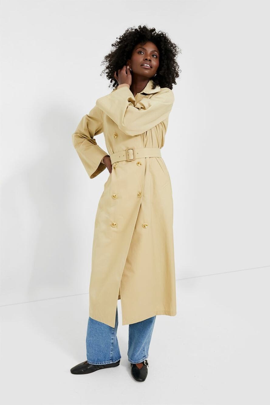 TUCKERNUCK Khaki Elaine Trench Coat Size XS NWT